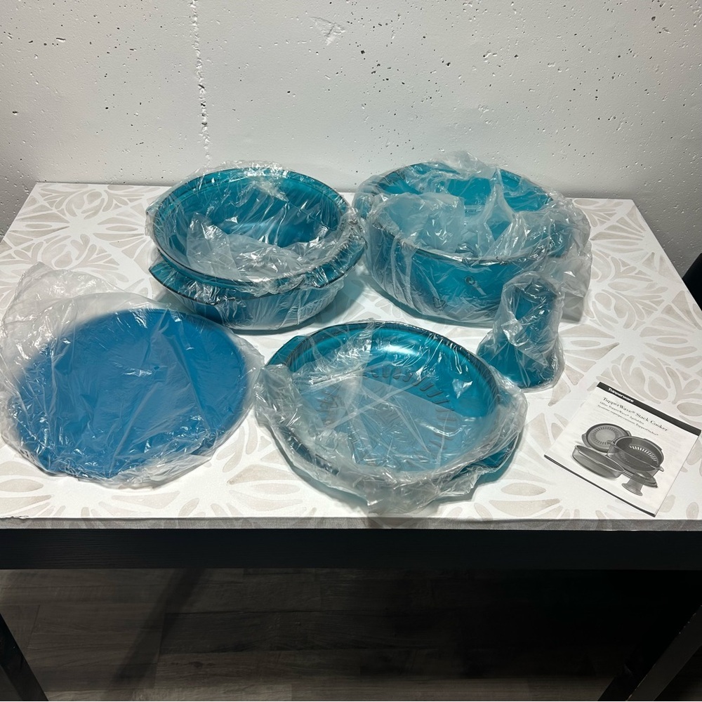 Tupperware Teal TupperWave Stack Cooker Set